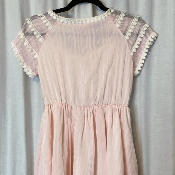 3/$20 - Pink Lace Kawaii Top - Lolita Gyaru Japanese - Cottagecore J-Fashion - Picture 3 of 4